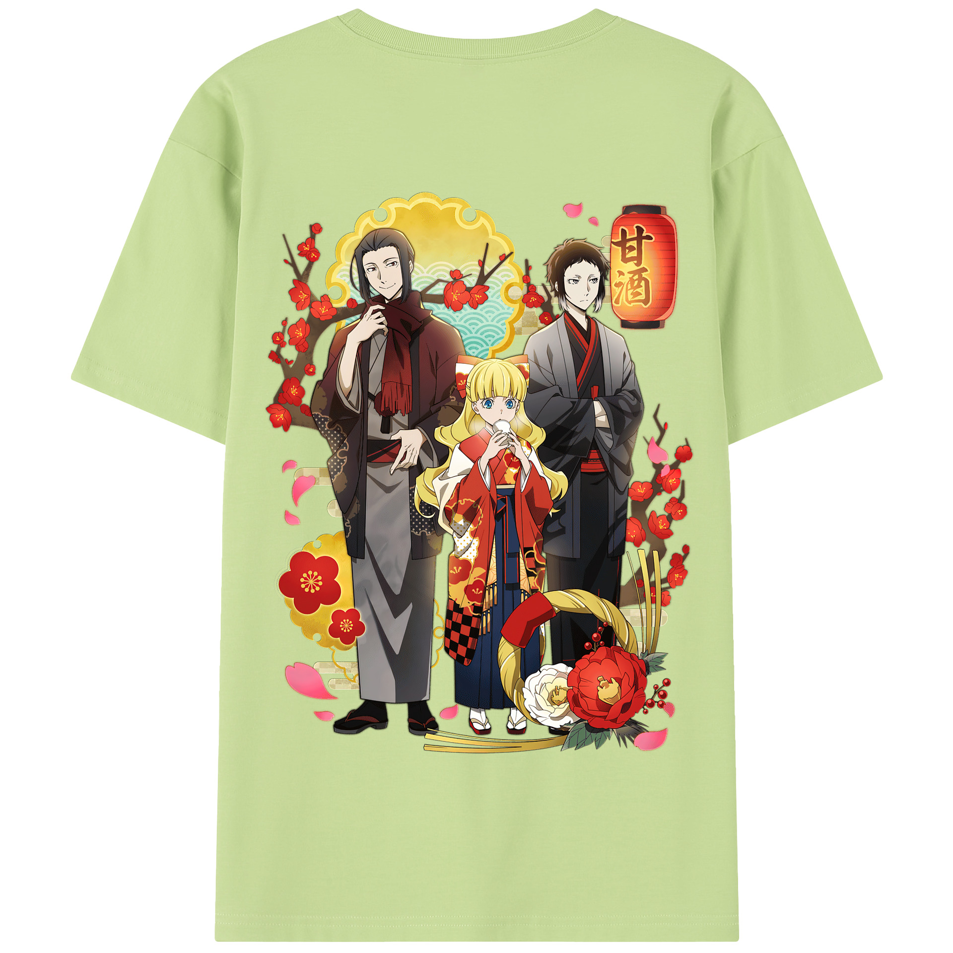 （画像用） 文豪ストレイドッグス Bungo Stray Dogs 綿100％半袖Tシャツ（背面プリント）